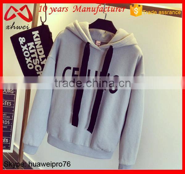 Factory Price Fleece Woman Hoodies 2015 Latest Ladies Top Designs