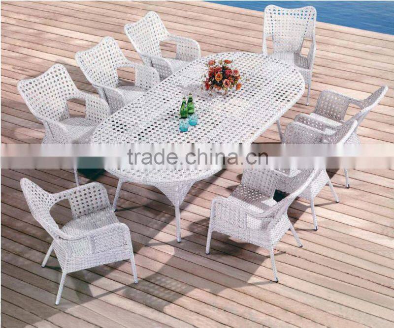 Europe type style high quality cafe imitation rattan furniture design