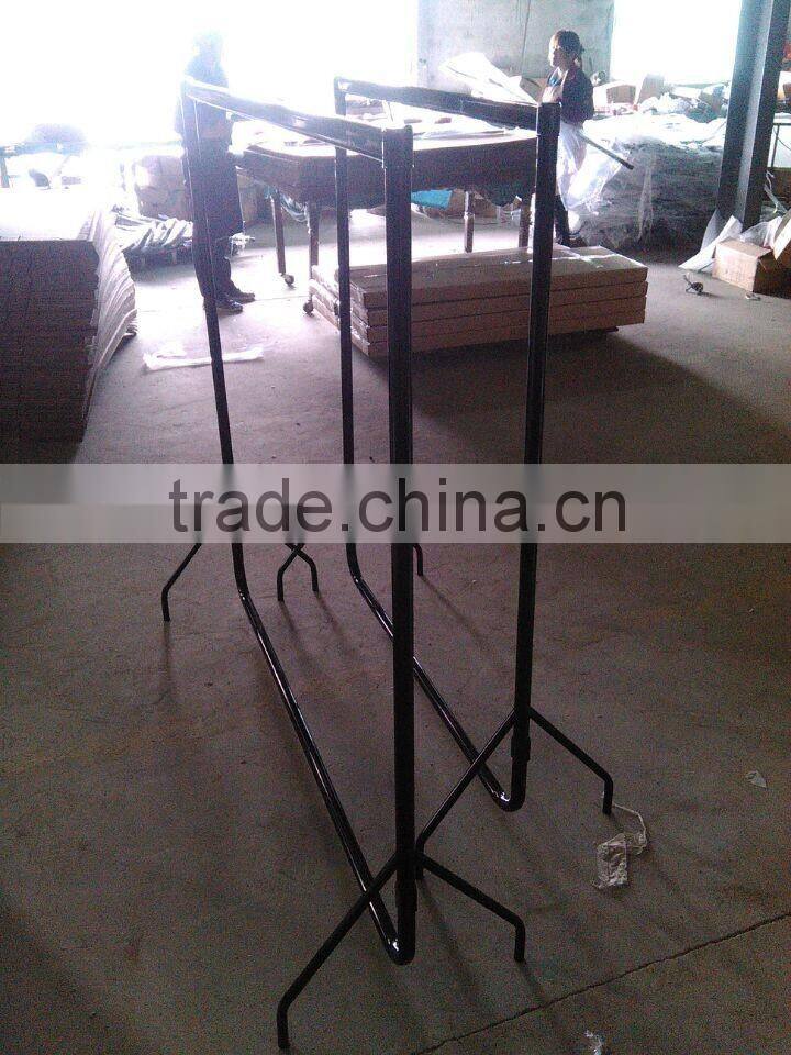 Stainless Steel Double-Pole Baby Clothes Hanging Display Rack Stand