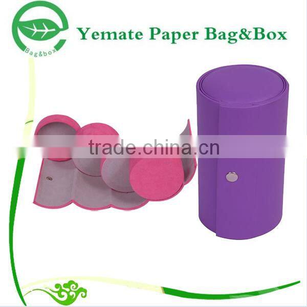 Fashion Delicate Pink Color suitcase shaped paper luxury makeup vanity box