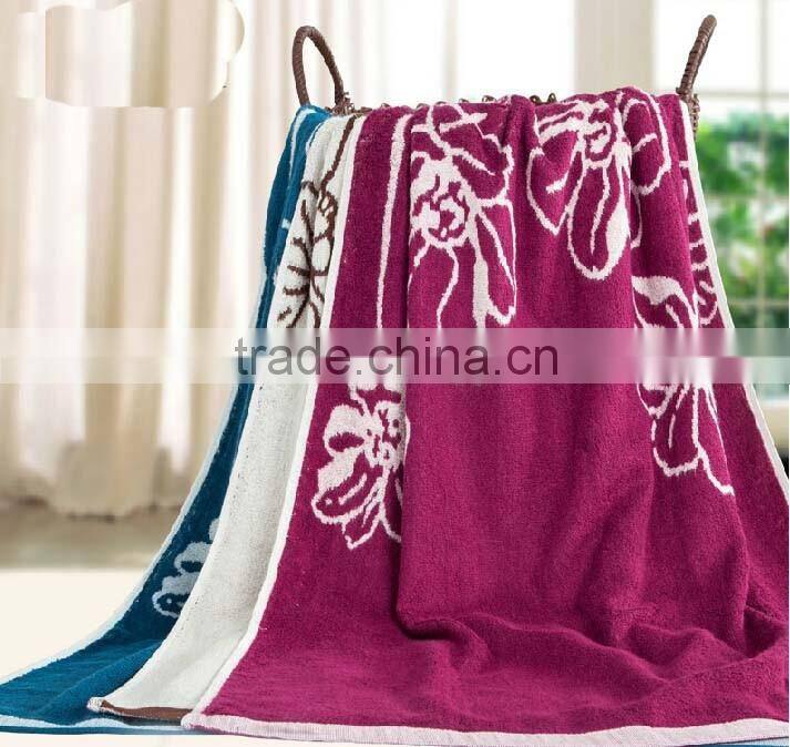 bamboo printed bath towel