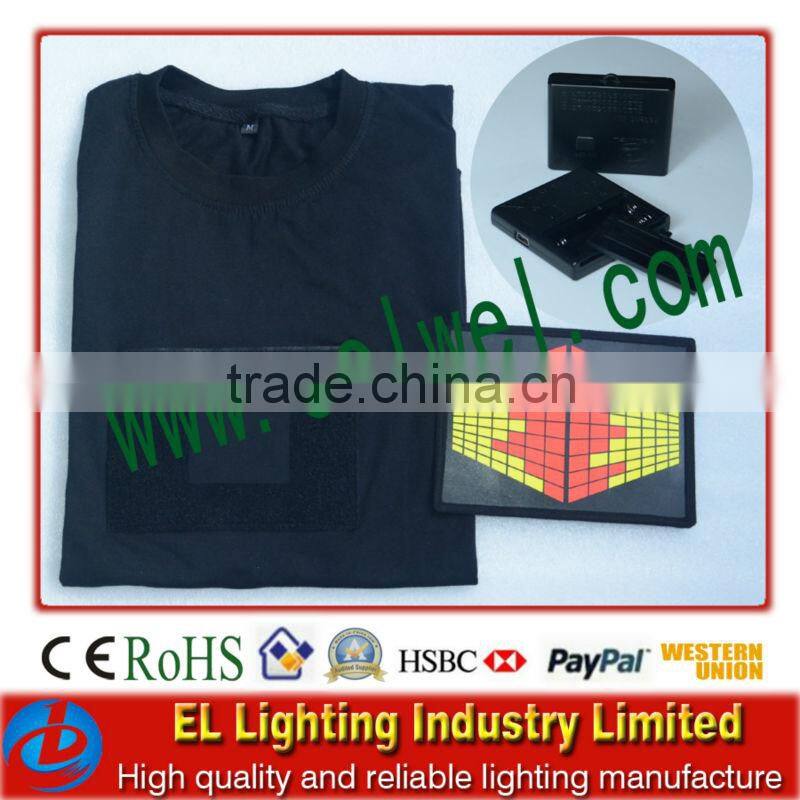 Promotional wireless el t-shirt