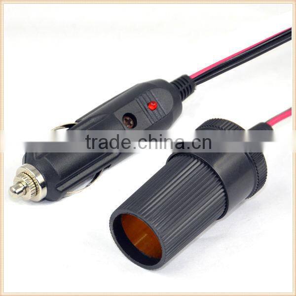 5.5*2.1mm dc 24v power cable to cigarette socket