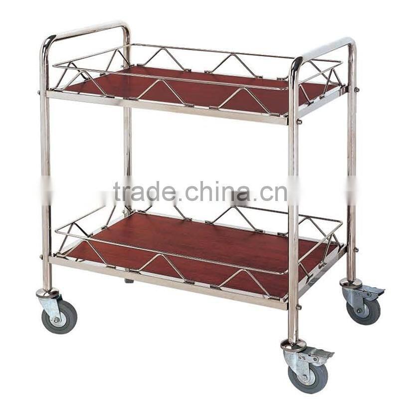 steel& wooden structure service liquor trolley for hotel air restaurant Hotel Advanced