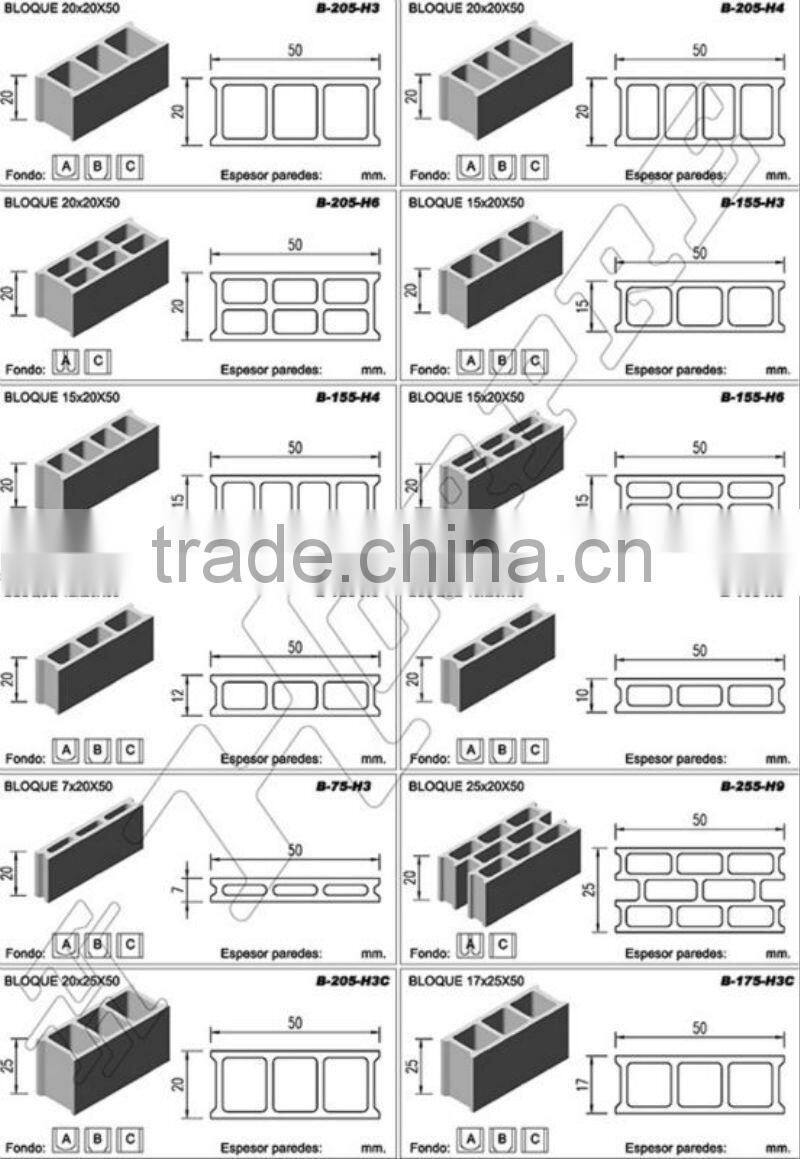 QT4-15 high production hollow core slab machine