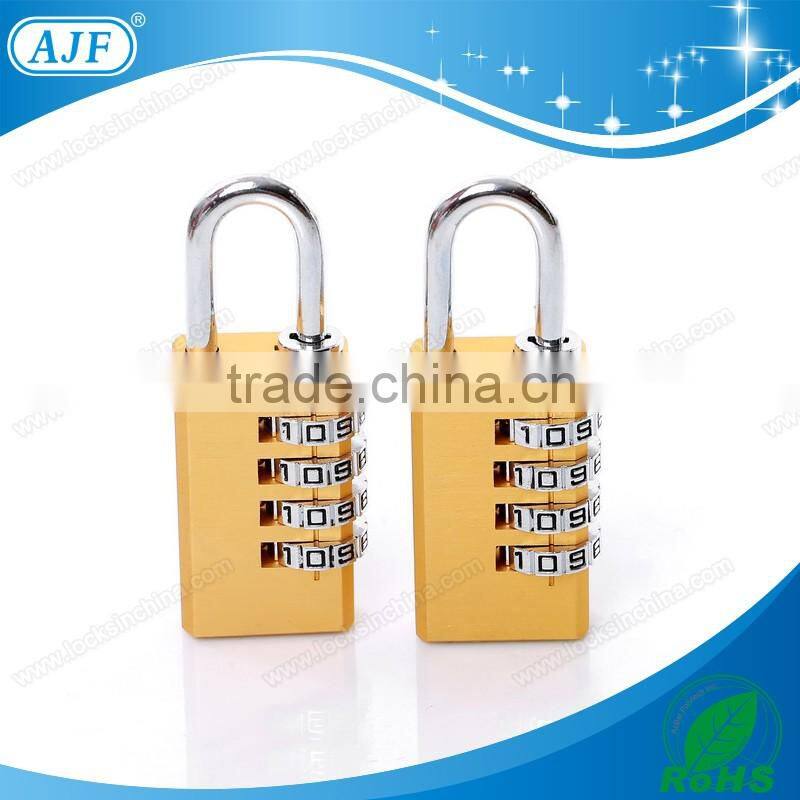 AJF New Arrival top security 3 digits colorful aluminium combination coded lock
