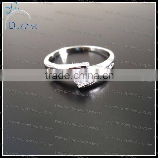 latest cheap simple fashion ladies mini white zircon rings