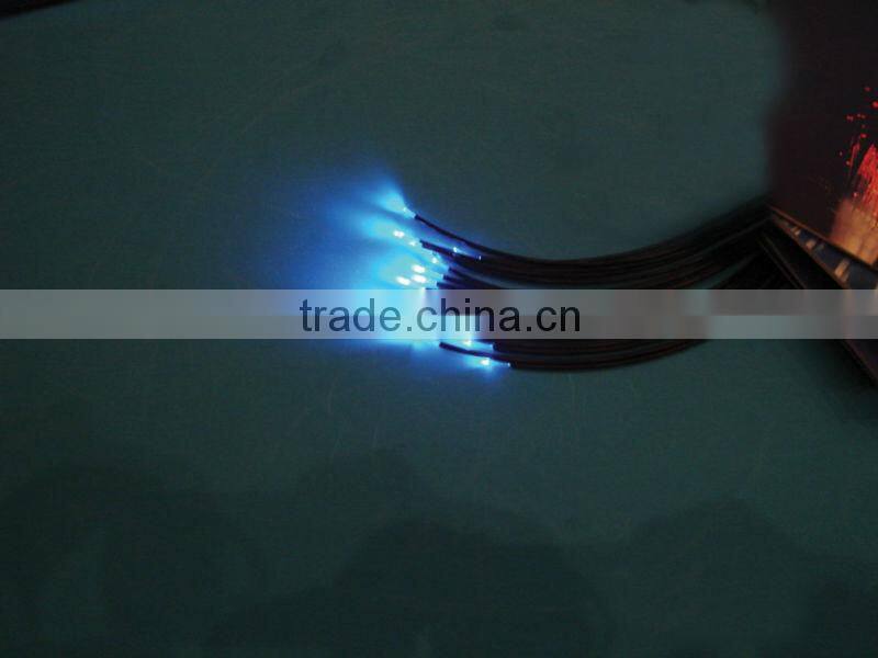 1.0mm PMMA single core lighting fiber optic cable end glow