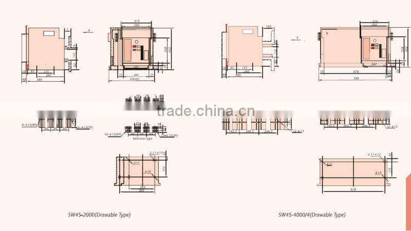 Conventional Air Circuit breakers DW17,DW45
