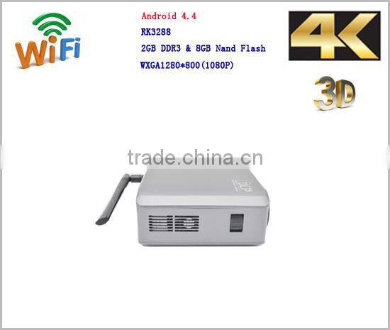 Hot Sell 1280*800 LED Lamp Support 1080P Smart Home theater 3D Projector