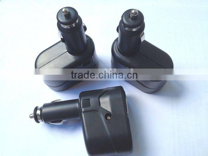 Newest car cigerette with usb 1000mA with black and white