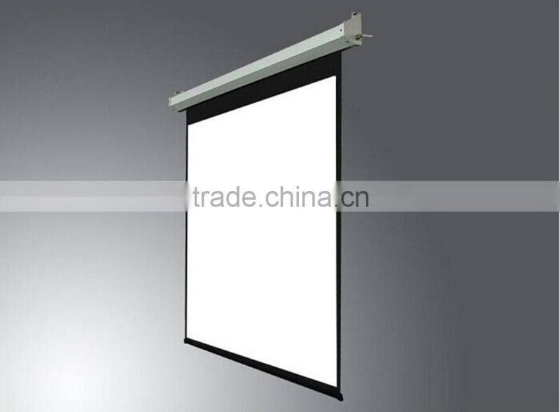 Shenzhen Factory Electric Matte Grey 4:3 84 inch Wall & Ceiling Mounted electric floor projector screen