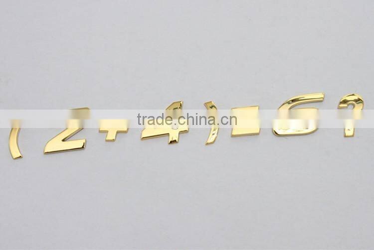 3d stickers chrome car custom separated letters /V6 Car Emblem