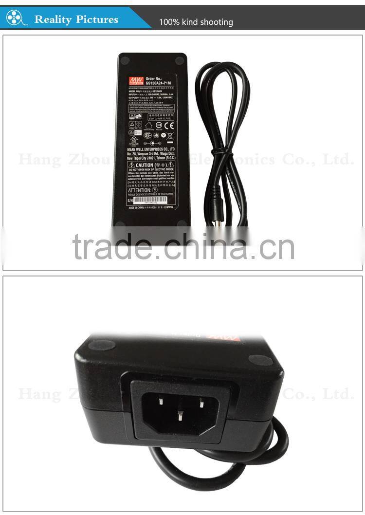 Meanwell 120W 24V dc AC-DC Single Output industrial adaptor
