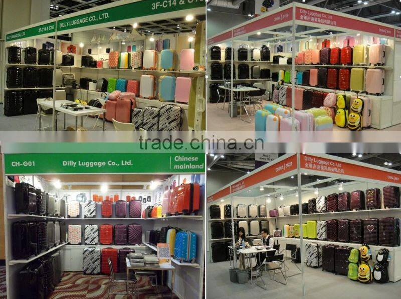 4 wheel hard shell trolley abs luggage for travel