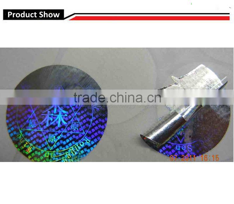 Anti counterfeiting Hologram VOID sticker