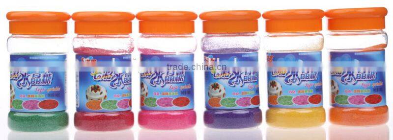 Green sanding sugar for cake decorations