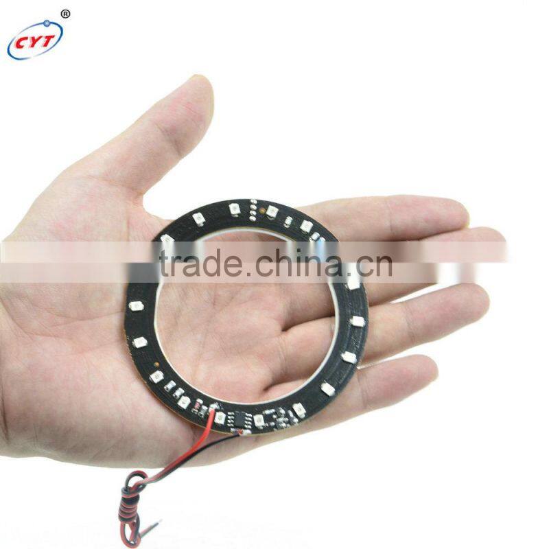 3528 18SMD Blue light Flash Motorcycle LED Ring light Angel Eyes ring 80mm