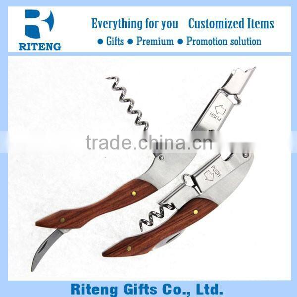 Classic Stainless Steel Wood Handle Opener