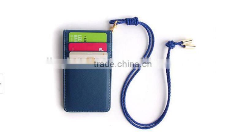 Promotional waterproof card case Credit Card Holder with logo debossed