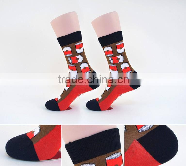 happy custom mens socks