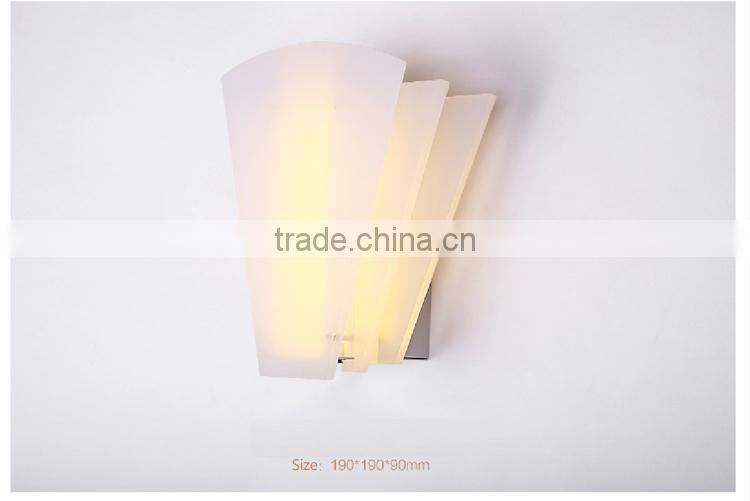 Jeveya 12W Warm White Bedroom Wall Lights SMD5730 Acrylic Wall Lamps