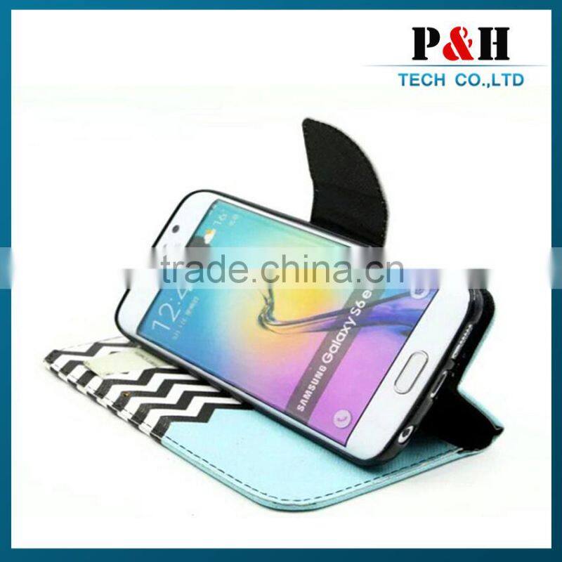 High Quality Luxury for Samsung Leather Case wallet stand case with pu leather and card slots