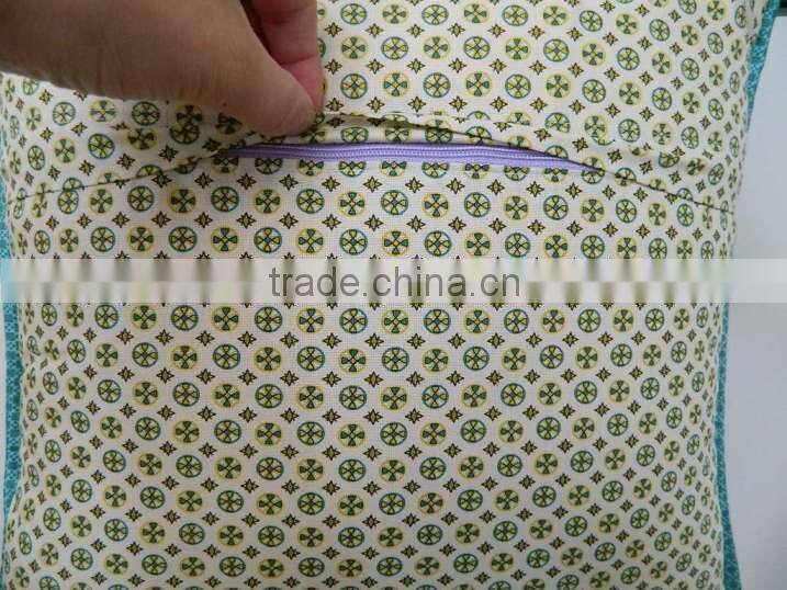 Traditional design silver kantha work cotton cushion cover 40*40cm