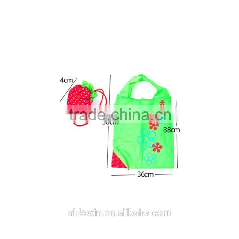 Polyester Recyle Strawberry shape shopping bag for market