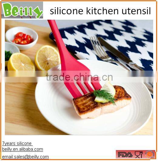 Hot Sale Heat-Resistant Silicone Cooking Utensils Set with stand & silicone kitchen