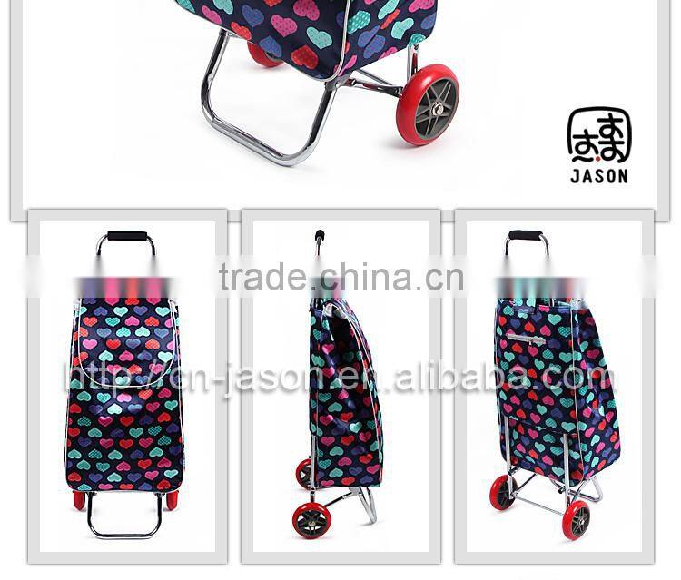 Pooyo satin folding shopping trolley cart Z2S-02