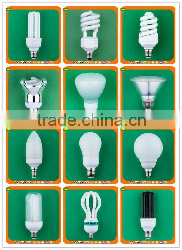 2014 ningbo new factory product well sell ISO UL CE LVD CEM RoHS SASO AK Approved fluorescent electrinic cfl lighting bulb
