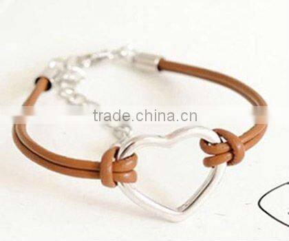 2012 European And American Fashion Bracelet Leather Bangles For Women Charm Bangles&Bracelet Jewelry