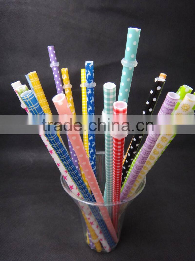 Wholesale colored customized size plastic straight straw