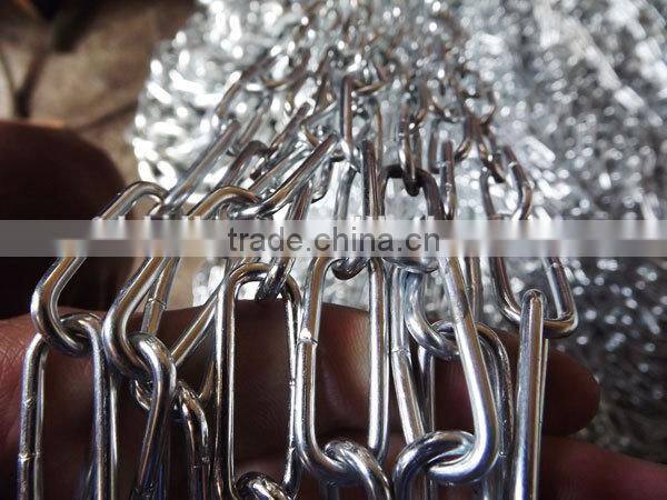 Top quality galvanized long iron link chain(hot selling)