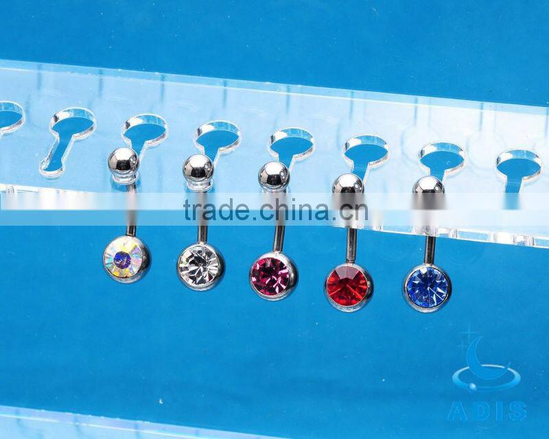 fancy display shelf in plastic material for body jewelry show