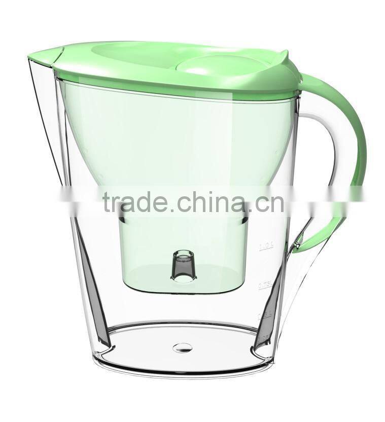 New design low negative ORP AOK-901 portable alkaline water filter pitcher