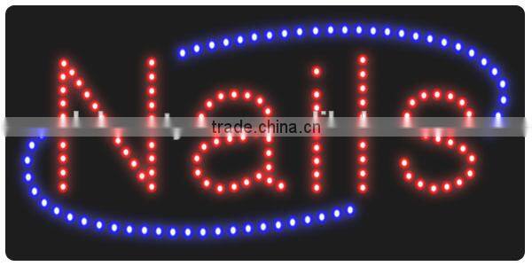 LED Sign for Nail Salon advertising sign for the beauty salon nail shops OEM is welcome