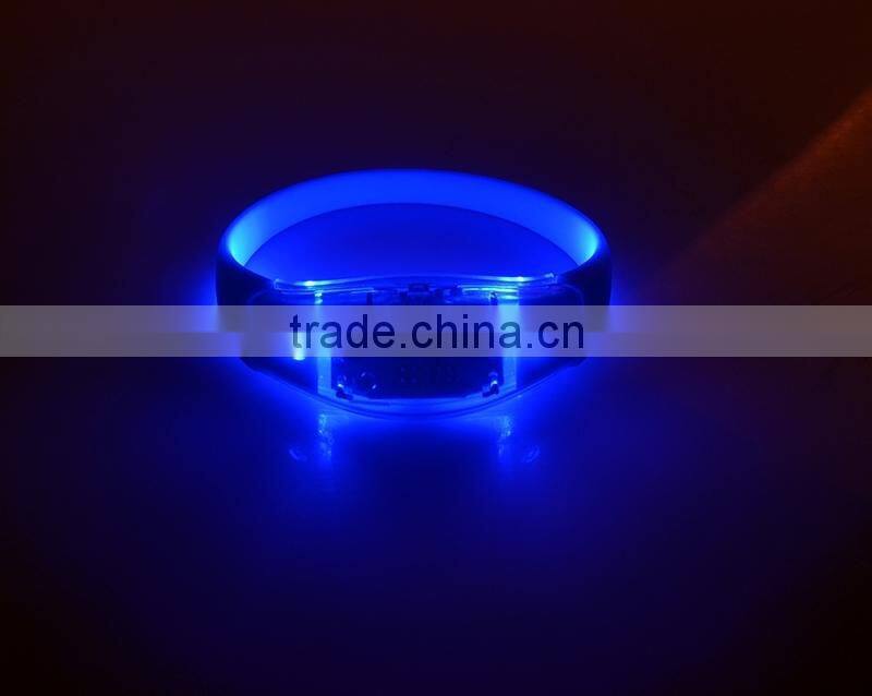 2016 Promotional Oval shape Lighting Halloween Bracelet With LED, Colorful Light Party Up Halloween Bracelet For Gifts