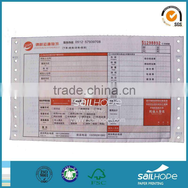 Reliable consignment note printing paper direct factory price offer