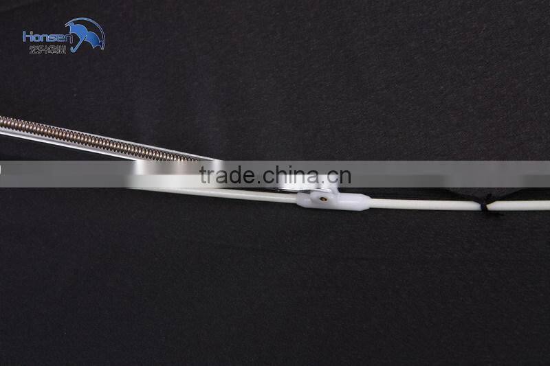 Orange Edge Light Aluminum Umbrella Custom Logo