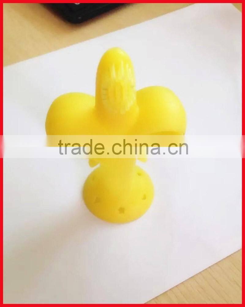 Silicone baby teething toothbrush soft power