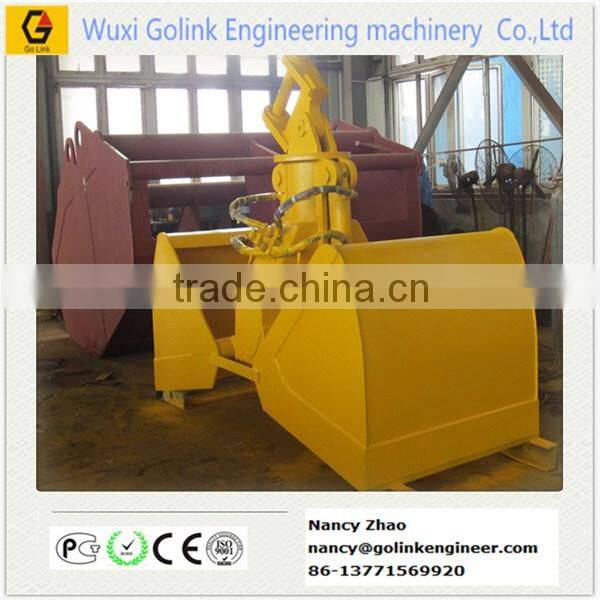 heavy capacity hydraulic clam disc grab for excavator /vessel