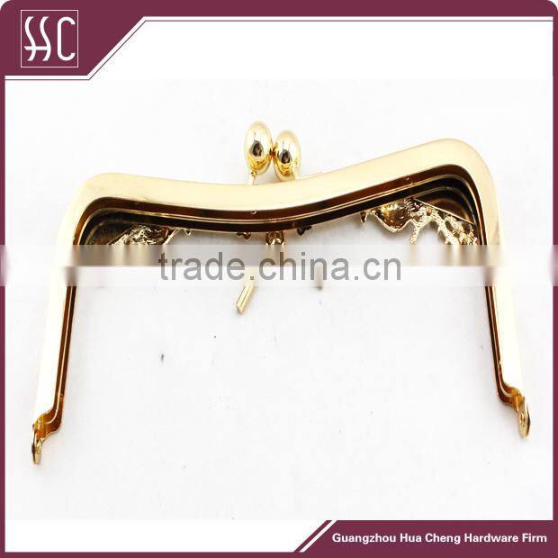 peafowl decorative metal frame clutch frame