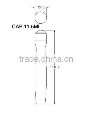 Purple empty plastics roll on ball lipgloss tube