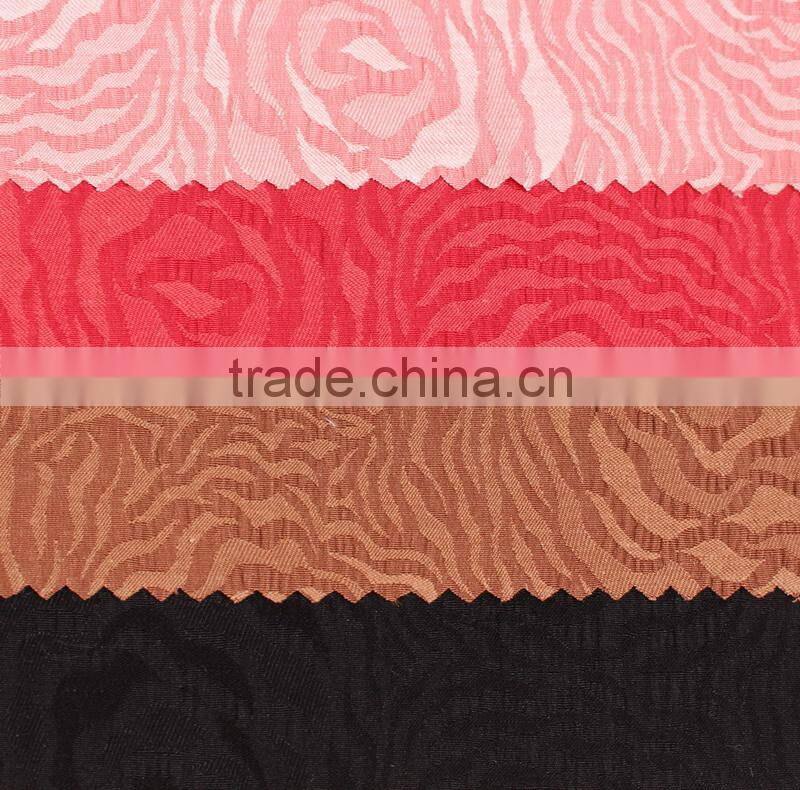 jacquard 3D rose design yarn dyed 100% cotton fabric