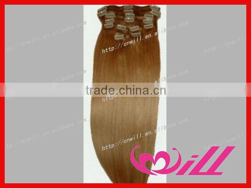 24 inch clip on hair extension clip on indian hair extensions