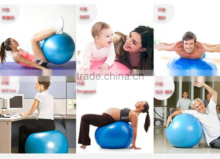 Wholesale Eco-friendly 55cm Green PVC Inflatable Yoga Ball Chair