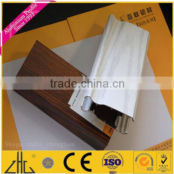 Wow!! Square tube aluminum profile rails/Aluminium Profile with Sand Blasting Treatment/wood grain aluminium profile for ceiling