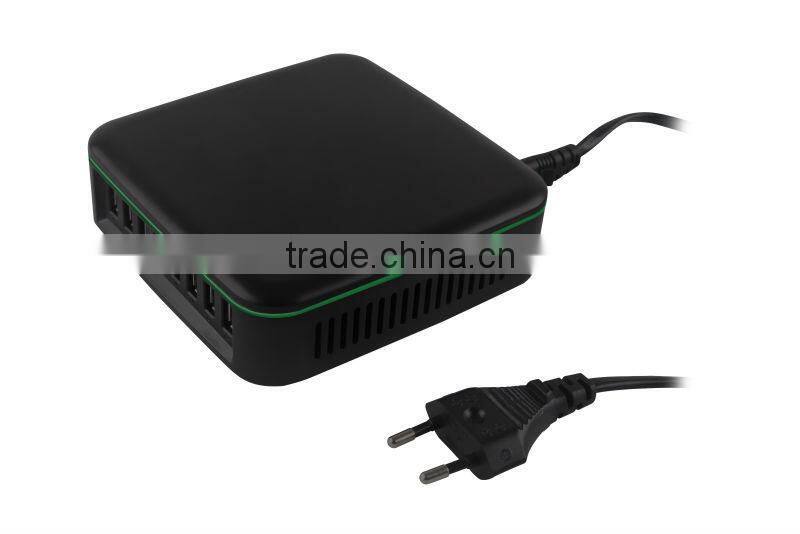 2.4A 96W USB Smart Charger Travelling Charge 8 Ports USB Home Charger